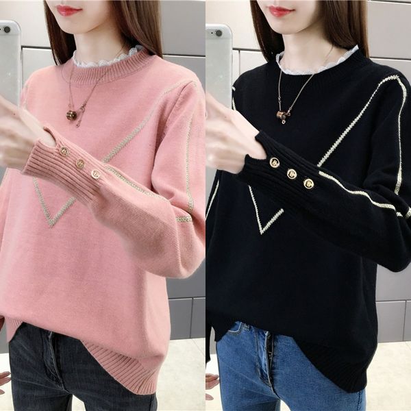 женская осень 2020 новый стиль чистый красной свободный свитер шея экипажа пуловер свитер способ женщин универсальны иностранный стиль вязан, White;black
женская осень 2020 новый стиль чистый красной свободный свитер шея экипажа пуловер свитер способ женщин универсальны иностранный стиль вязан, White;black