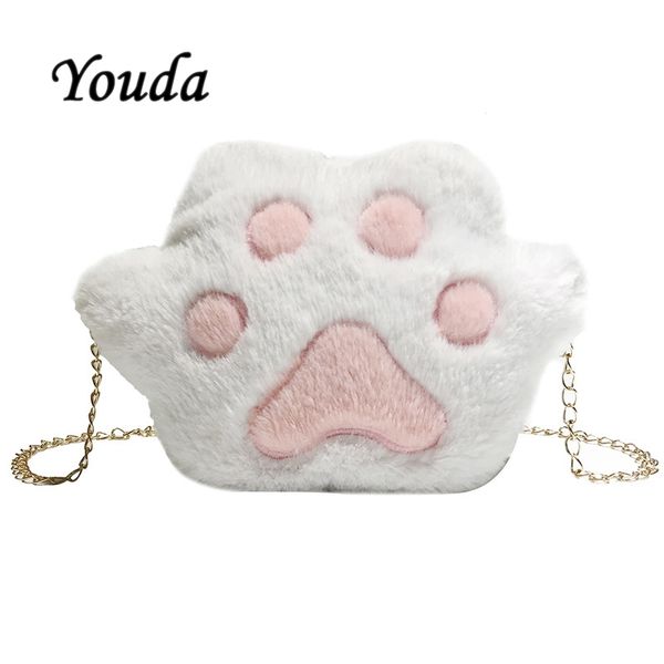 youda 2020 autumn and winter new cute bear paw diagonal bags chain coin purse plush packet messenger bag small shoulder pack c1223
youda 2020 autumn and winter new cute bear paw diagonal bags chain coin purse plush packet messenger bag small shoulder pack c1223