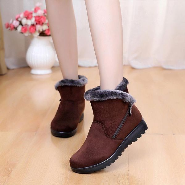 2020 women snow boots warm short fur plush winter ankle boot plus size platform ladies suede zip shoes thicken comfort botas, Black
2020 women snow boots warm short fur plush winter ankle boot plus size platform ladies suede zip shoes thicken comfort botas, Black