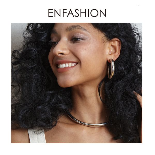 enfashion thick-tube choker necklace women stainless steel rock hiphop hollow necklaces minimalist 2020 fashion jewelry p203088, Silver
enfashion thick-tube choker necklace women stainless steel rock hiphop hollow necklaces minimalist 2020 fashion jewelry p203088, Silver