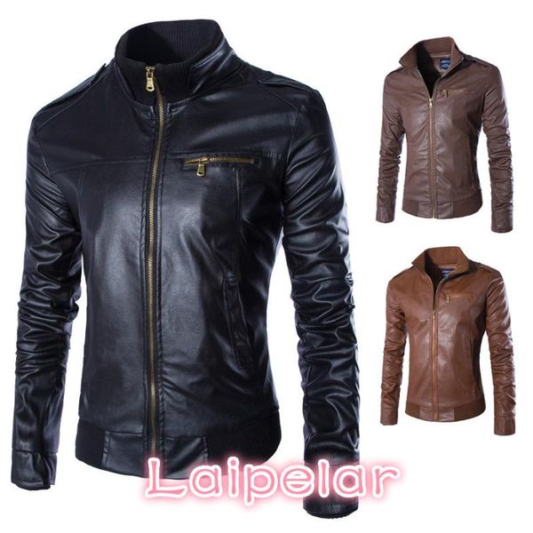men's jackets laipelar est motorcycle leather men solid business casual coats autumn winter clothing bomber jacket for male, Black;brown
men's jackets laipelar est motorcycle leather men solid business casual coats autumn winter clothing bomber jacket for male, Black;brown