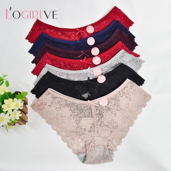 logirlve 2 pieces underwear for women full lace transparent panties plus size / l / xl xxl solid color low ladies brief1, Black;pink
logirlve 2 pieces underwear for women full lace transparent panties plus size / l / xl xxl solid color low ladies brief1, Black;pink