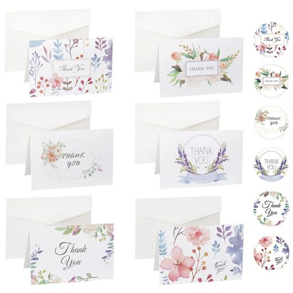 90sets floral thank you greeting card kraft paper envelopes seal sticker for wedding party festival invitation
90sets floral thank you greeting card kraft paper envelopes seal sticker for wedding party festival invitation