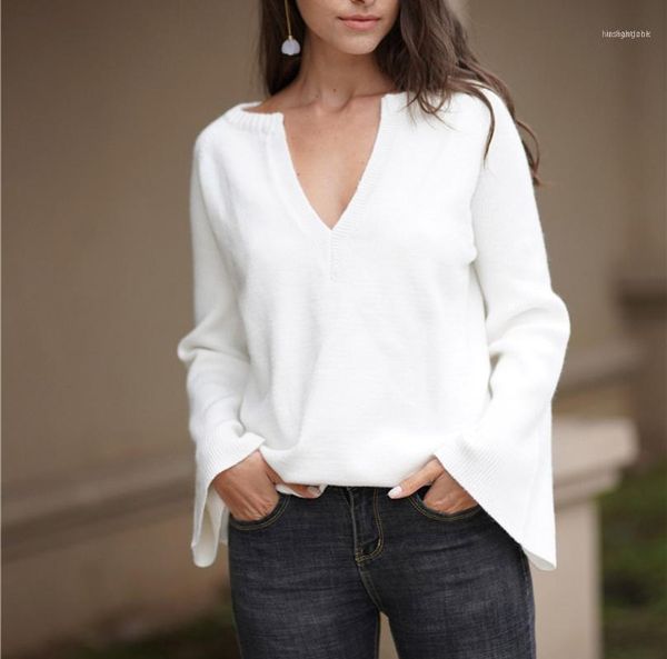 women sweater womens off the shoulder sweater casual knitted loose long sleeve pullover sweters women invierno 201911, White;black
women sweater womens off the shoulder sweater casual knitted loose long sleeve pullover sweters women invierno 201911, White;black