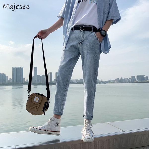 men jeans ankle-length elastic denim slim pencil korean-style washed trousers all-match male straight plus-size leisure fashion1, Blue
men jeans ankle-length elastic denim slim pencil korean-style washed trousers all-match male straight plus-size leisure fashion1, Blue