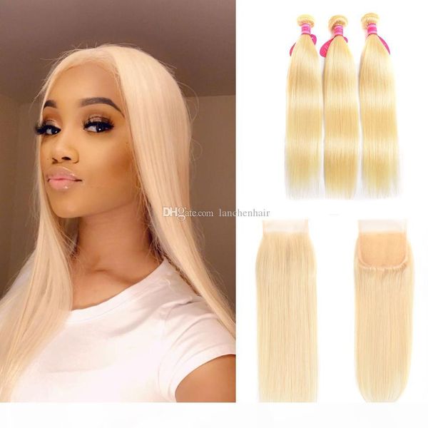 613 honey blonde virgin hair 3 bundles with closure straight hair unprocessed human hair extensions 613 blonde bundles with closure, Black
613 honey blonde virgin hair 3 bundles with closure straight hair unprocessed human hair extensions 613 blonde bundles with closure, Black