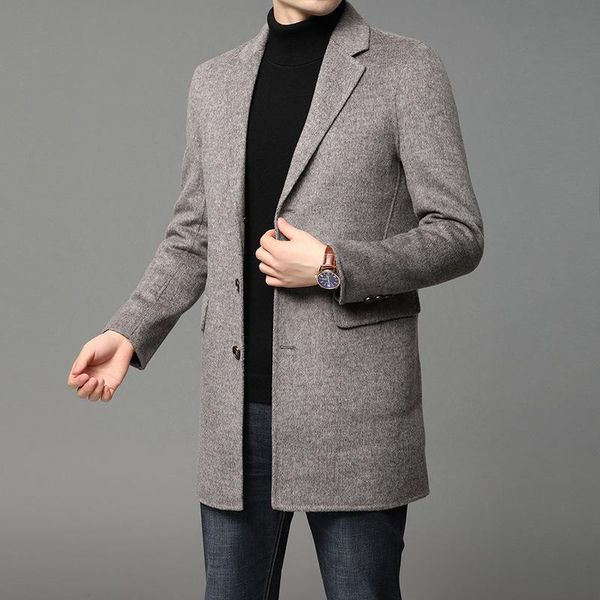 men's coats new winter young han edition double teamed in loose wool coat, men's fashion, Black
men's coats new winter young han edition double teamed in loose wool coat, men's fashion, Black