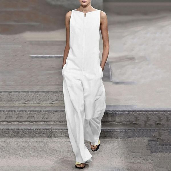 summer women wide leg loose jumpsuit elegant long high waist pocket plus size casual jumpsuit ladies sleeveless fashion rompers, Black;white
summer women wide leg loose jumpsuit elegant long high waist pocket plus size casual jumpsuit ladies sleeveless fashion rompers, Black;white