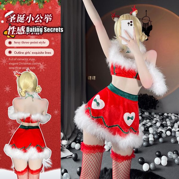 costumes lingerie new product christmas suit tube split uniform temptation uniform suit cosplay cute girl comics, Black
costumes lingerie new product christmas suit tube split uniform temptation uniform suit cosplay cute girl comics, Black