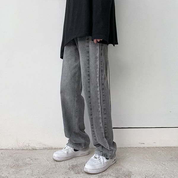 2021 spring jeans straight tube loose brand in fall feeling wide men's season korean fashion versatile casual pants, Blue
2021 spring jeans straight tube loose brand in fall feeling wide men's season korean fashion versatile casual pants, Blue