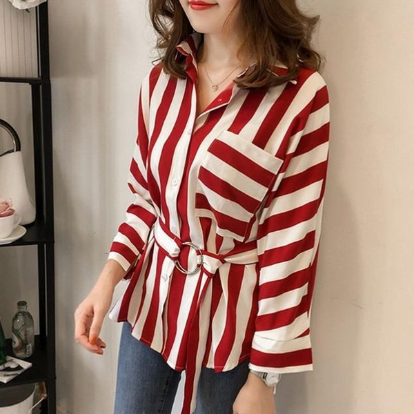 4xl plus size women clothing female long-sleeved casual new style korean loose striped blouse shirt, White
4xl plus size women clothing female long-sleeved casual new style korean loose striped blouse shirt, White