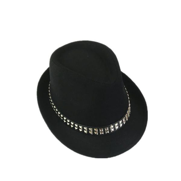 nueva punk mujeres hombres rivet edge jazz sombreros de ala retro sombreros dancing publicidad caps de ala, Blue;gray
nueva punk mujeres hombres rivet edge jazz sombreros de ala retro sombreros dancing publicidad caps de ala, Blue;gray