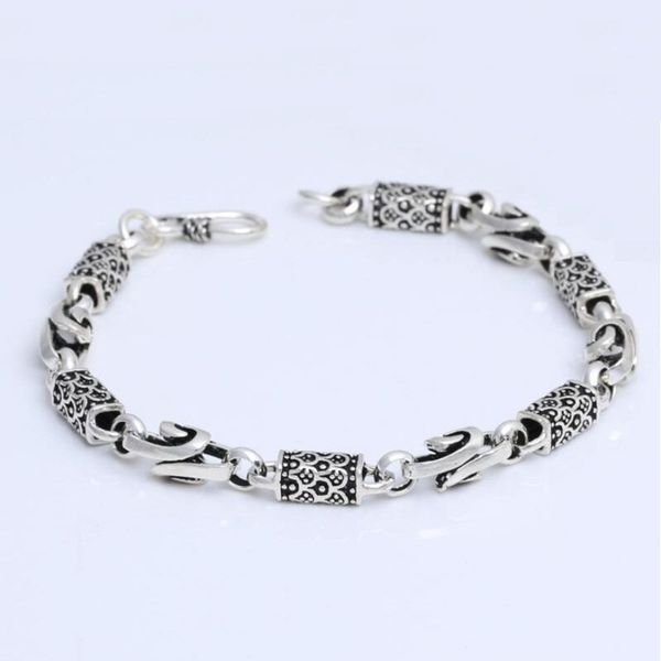 pure silver sterling 925 silver square swirls dragon scale carved bangle s925 bracelet hand chain 1028, Black
pure silver sterling 925 silver square swirls dragon scale carved bangle s925 bracelet hand chain 1028, Black