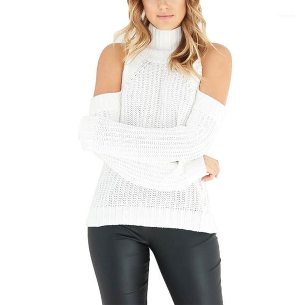 women's autumn and winter half-high collar off-the-shoulder loose sweater fashion wild solid color knit, White;black
women's autumn and winter half-high collar off-the-shoulder loose sweater fashion wild solid color knit, White;black