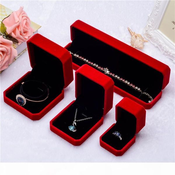 new red square velvet jewelry boxes gift packaging for pendant necklaces rings bracelet bangle wedding engagement display case in bulk, Black;white
new red square velvet jewelry boxes gift packaging for pendant necklaces rings bracelet bangle wedding engagement display case in bulk, Black;white