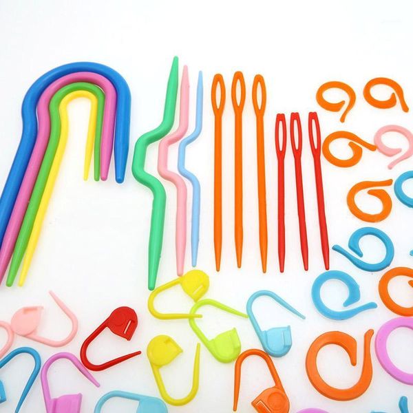 knitting crochet kit needle clip crochet hook plastic knit stitch craft markers crossstitch tool sewing accessories tool1, Black 
knitting crochet kit needle clip crochet hook plastic knit stitch craft markers crossstitch tool sewing accessories tool1, Black