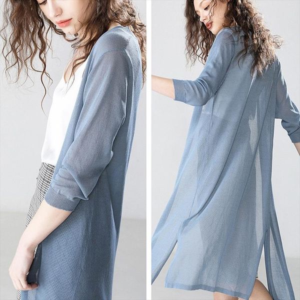thin knit cardigan women summer long sleeve solid kimono cardigans women loose white summer long cardigan knitted 2020, White;black
thin knit cardigan women summer long sleeve solid kimono cardigans women loose white summer long cardigan knitted 2020, White;black