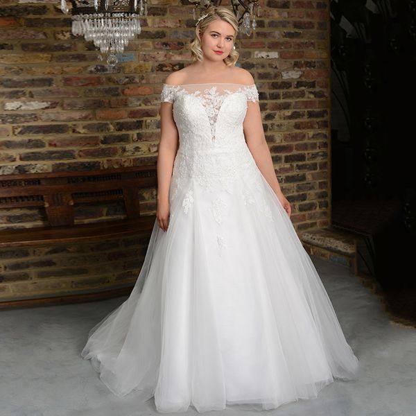 2021 new classic bridal es off the shoulder boat neck lace appliques vintage gown a line wedding plus size 1aao, White
2021 new classic bridal es off the shoulder boat neck lace appliques vintage gown a line wedding plus size 1aao, White