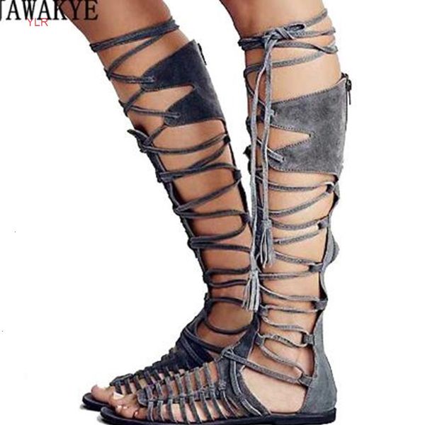 suede knee women open toe cross strap flat gladiator sandals woman knight boots summerm3ek
suede knee women open toe cross strap flat gladiator sandals woman knight boots summerm3ek