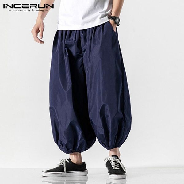 incerun punk men harem pants joggers streetwear chic casual loose fashion lantern trousers men elastic waist solid 2020 pants1, Black
incerun punk men harem pants joggers streetwear chic casual loose fashion lantern trousers men elastic waist solid 2020 pants1, Black