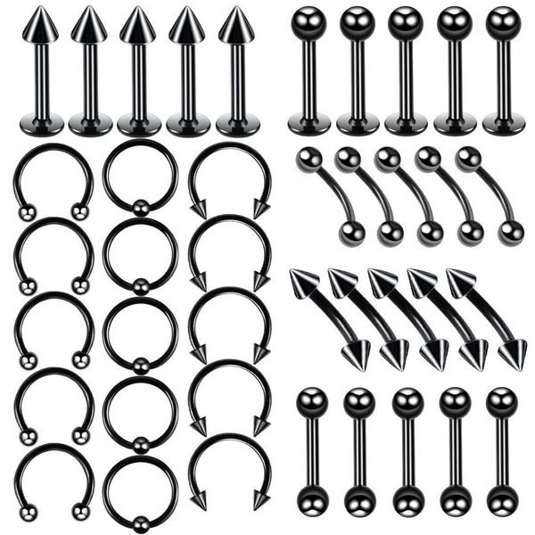 40pcs surgical steel body piercing jewelry lot bulk nose ring tongue bar lot eyebrow labret piercing set horseshoe ring lot pack sqckqw, Slivery;golden
40pcs surgical steel body piercing jewelry lot bulk nose ring tongue bar lot eyebrow labret piercing set horseshoe ring lot pack sqckqw, Slivery;golden