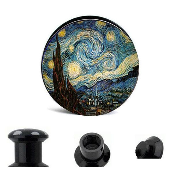 screw fit plugs acrylic edward munch art der schrei ear gauge plug and tunnel ear stretcher expander 0tcgr, Silver
screw fit plugs acrylic edward munch art der schrei ear gauge plug and tunnel ear stretcher expander 0tcgr, Silver