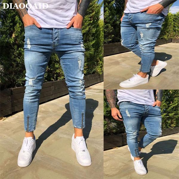 men's jeans diaooaid mens solid color 2021 fashion pencil pants casual hole ripped design streetwear hiphop denim trousers1, Blue
men's jeans diaooaid mens solid color 2021 fashion pencil pants casual hole ripped design streetwear hiphop denim trousers1, Blue