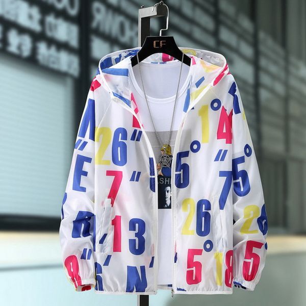 2020 men's spring summer hood jacket lightweight thin windbreaker fashion letters printing sunscreen casual male zipper coat
2020 men's spring summer hood jacket lightweight thin windbreaker fashion letters printing sunscreen casual male zipper coat