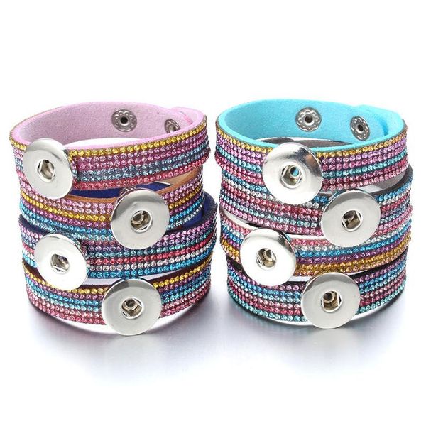 new snap button bracelet crystal rhinestone leather snap bangles fit 18mm button snap bracelets for women men diy jllqnh, Golden;silver
new snap button bracelet crystal rhinestone leather snap bangles fit 18mm button snap bracelets for women men diy jllqnh, Golden;silver