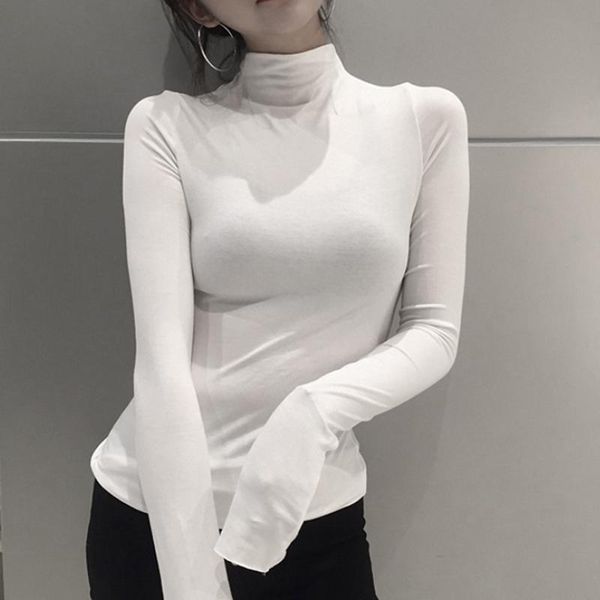 korean harajuku long-sleeved bottoming shirt women solid color high collar slim bottoming women shirts black girlfriends blouse, White
korean harajuku long-sleeved bottoming shirt women solid color high collar slim bottoming women shirts black girlfriends blouse, White