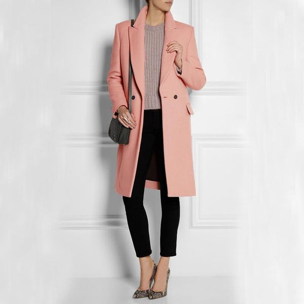 women's wool & blends drop sweet double breasted woolen jacket, and chic fall/winter ladies jacket, Black
women's wool & blends drop sweet double breasted woolen jacket, and chic fall/winter ladies jacket, Black