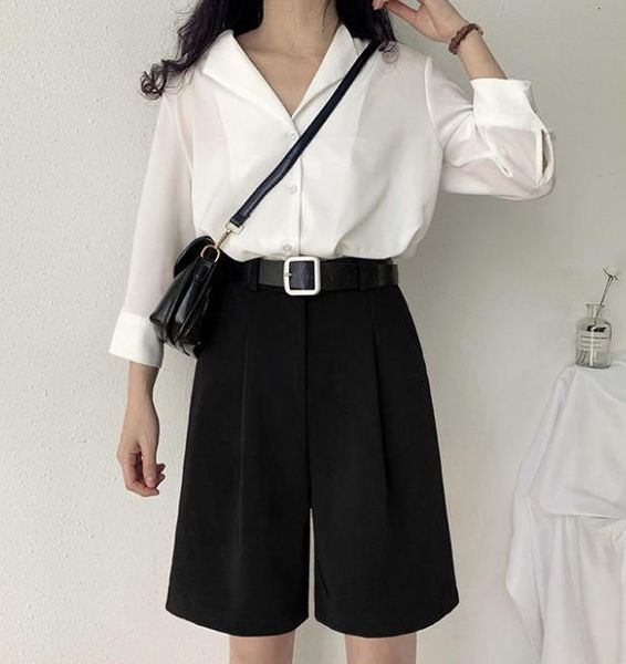 woman suit shorts black gray solid high waist sports cycling wide leg short pants korean office ladies women plus size clothing, White;black
woman suit shorts black gray solid high waist sports cycling wide leg short pants korean office ladies women plus size clothing, White;black