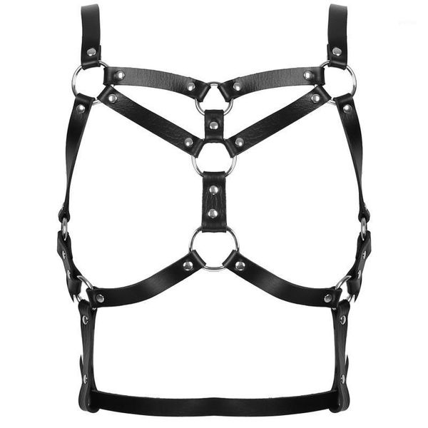 women's faux leather body chest shoulder harness waist belt strap for nightclub o-ring rivet decor metal chain cosplay costume1, Red;black
women's faux leather body chest shoulder harness waist belt strap for nightclub o-ring rivet decor metal chain cosplay costume1, Red;black