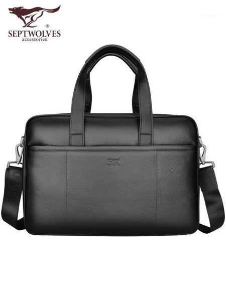 septwolves brand men bag genuine leather handbag shoulder bags business men briefcase lapbag1
septwolves brand men bag genuine leather handbag shoulder bags business men briefcase lapbag1