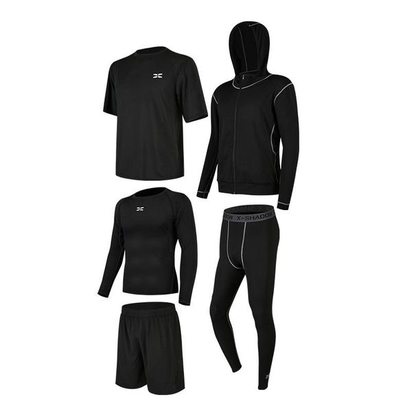 5 piece jogger tracksuit solid patchwork men's gym clothing workout outdoor fitness sports suit kg-374, Black;blue
5 piece jogger tracksuit solid patchwork men's gym clothing workout outdoor fitness sports suit kg-374, Black;blue