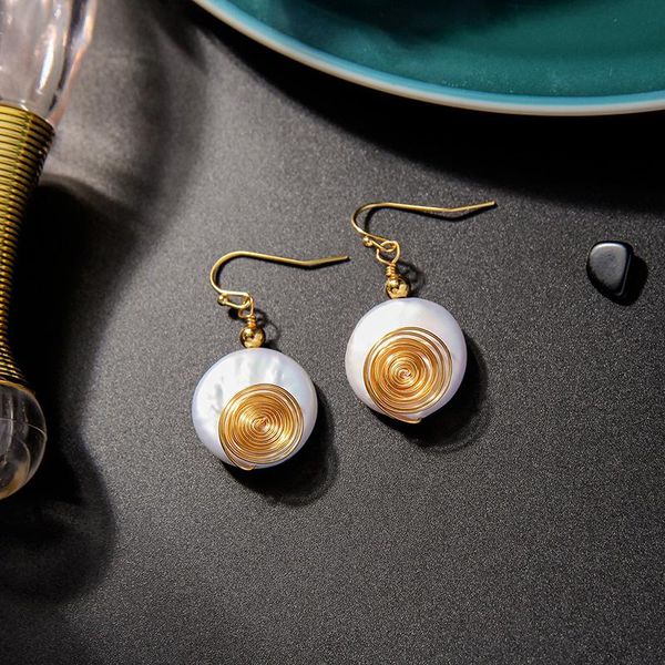dangle & chandelier 2021 cultured pearls earring handmade winding metal wire round drop earrings for women, Silver
dangle & chandelier 2021 cultured pearls earring handmade winding metal wire round drop earrings for women, Silver