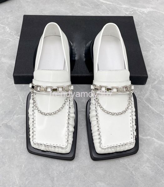 dress shoes power style wear with european square head bead chain wrinkled single shoes winter women's high-end cowhide derby leford, Black
dress shoes power style wear with european square head bead chain wrinkled single shoes winter women's high-end cowhide derby leford, Black