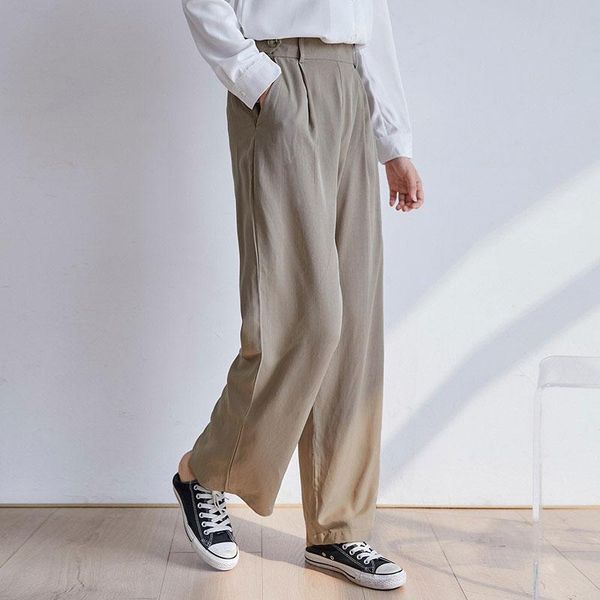 new arrival 2021 spring korea fashion women high waist wide leg pants all-matched casual solid straight trousers femme v210, Black;white
new arrival 2021 spring korea fashion women high waist wide leg pants all-matched casual solid straight trousers femme v210, Black;white