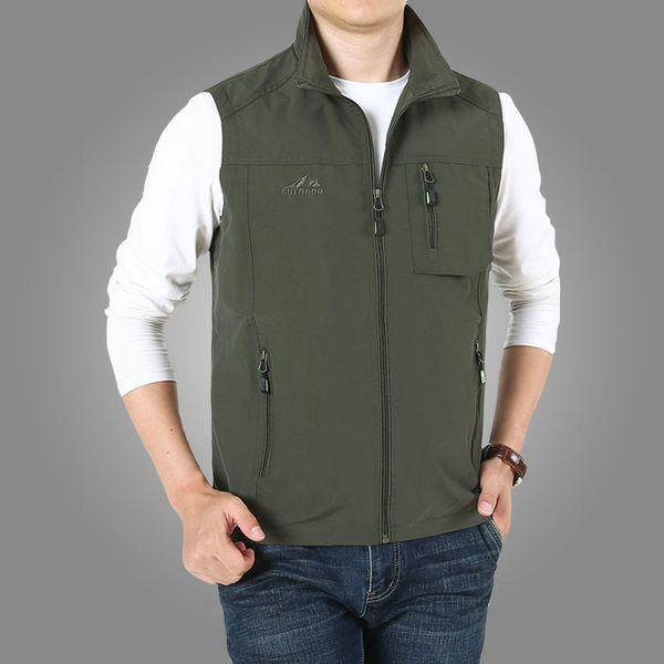 2020 spring autumn new men's outdoor mountaineering middle-aged and old people's fattening plus size fishing pgraphy thin vest, Black;white
2020 spring autumn new men's outdoor mountaineering middle-aged and old people's fattening plus size fishing pgraphy thin vest, Black;white
