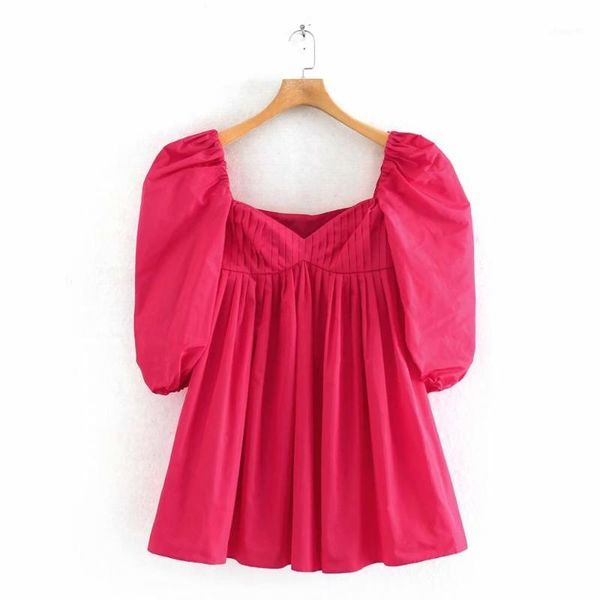 2020 women solid puff sleeve v neck casual loose mini dress female high street pleats vestidos chic party dresses ds34821, Black;gray
2020 women solid puff sleeve v neck casual loose mini dress female high street pleats vestidos chic party dresses ds34821, Black;gray
