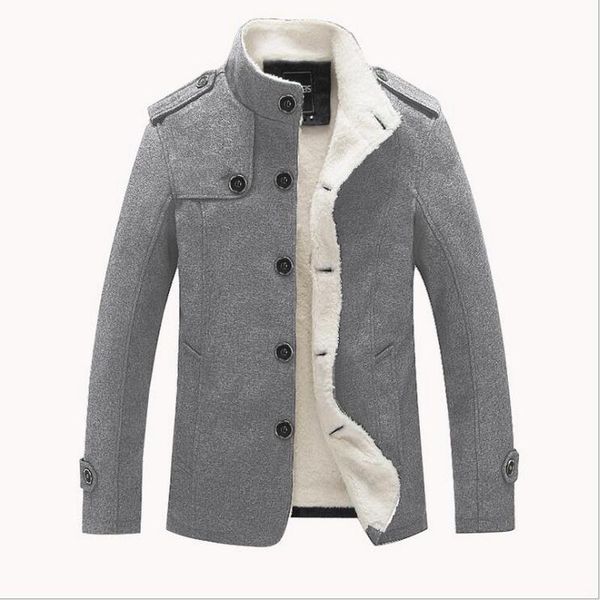 men high-grade wool coat wool collar jacket plus fluff warm plus velvet coats windbreaker jacke warm male clothes, Black;brown
men high-grade wool coat wool collar jacket plus fluff warm plus velvet coats windbreaker jacke warm male clothes, Black;brown