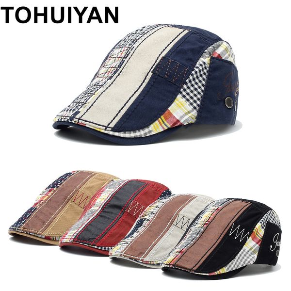 branded plaid newsboy caps men classic cotton golf hat summer autumn boinas cabbie hats fashion gorras planas flat cap for women 201027, Blue;gray
branded plaid newsboy caps men classic cotton golf hat summer autumn boinas cabbie hats fashion gorras planas flat cap for women 201027, Blue;gray