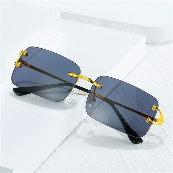 70% off clearance online 2022 new kajia frameless metal sunglasses men's small box sunglasses women's glasses 11, White;black
70% off clearance online 2022 new kajia frameless metal sunglasses men's small box sunglasses women's glasses 11, White;black