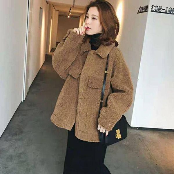 women's fur & faux winter coat women short jackets female thick warm korean fashion casual outerwear clothing ladies beige parkas, Black
women's fur & faux winter coat women short jackets female thick warm korean fashion casual outerwear clothing ladies beige parkas, Black
