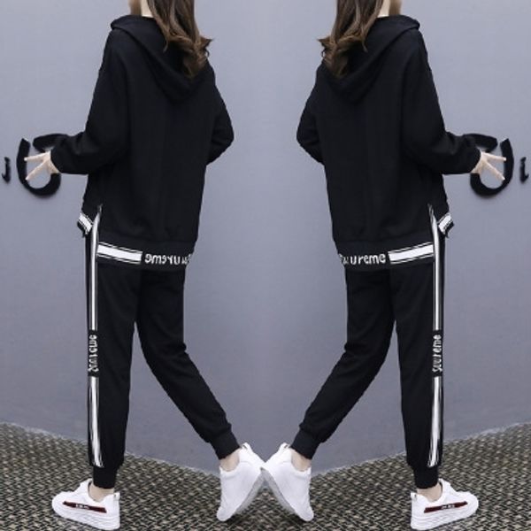 wlxj0 new fashion big women's clothing sports pants in size spring of suit women's fat mm foreign style suit sports pants two piec, Gray
wlxj0 new fashion big women's clothing sports pants in size spring of suit women's fat mm foreign style suit sports pants two piec, Gray