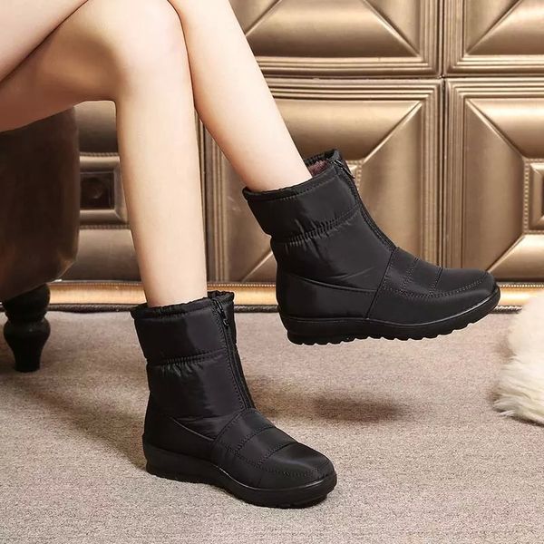 2020 new warm plush fur comfortable ankle boots women shoes waterproof zipper footwear woman winter shoes female snow boots #hu7y, Black
2020 new warm plush fur comfortable ankle boots women shoes waterproof zipper footwear woman winter shoes female snow boots #hu7y, Black