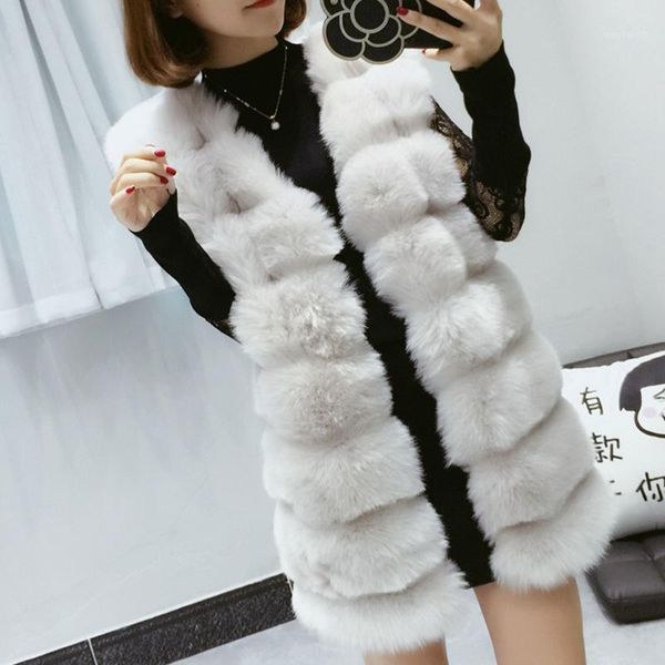 2020 new fashion women winter clothes high imiation fur medium and long style casual coat waistcoat faux fur vest1, Black
2020 new fashion women winter clothes high imiation fur medium and long style casual coat waistcoat faux fur vest1, Black