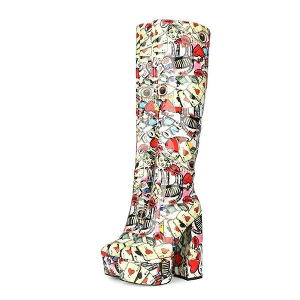 boots mkkhou knee-high women 2021 winter round head multicolor poker platform 14.5cm super high heel leather boot lady, Black
boots mkkhou knee-high women 2021 winter round head multicolor poker platform 14.5cm super high heel leather boot lady, Black