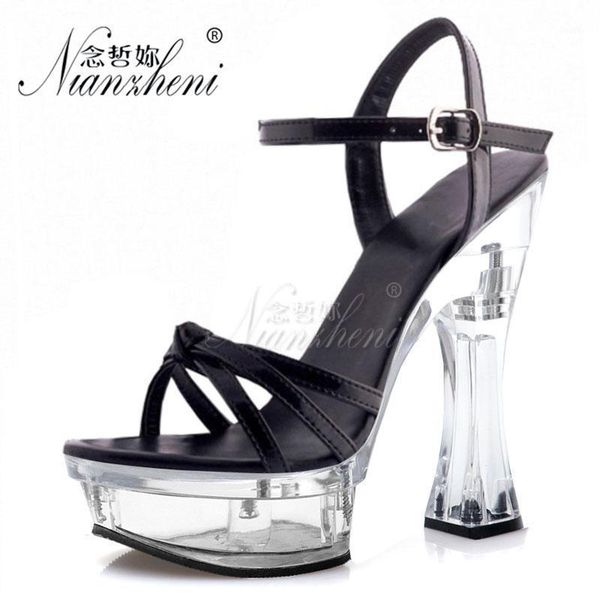 14cm super high heeled shoes 6 inches all match open toe patent leather womens sandals crystal spool heels thick platform hollow1, Black
14cm super high heeled shoes 6 inches all match open toe patent leather womens sandals crystal spool heels thick platform hollow1, Black