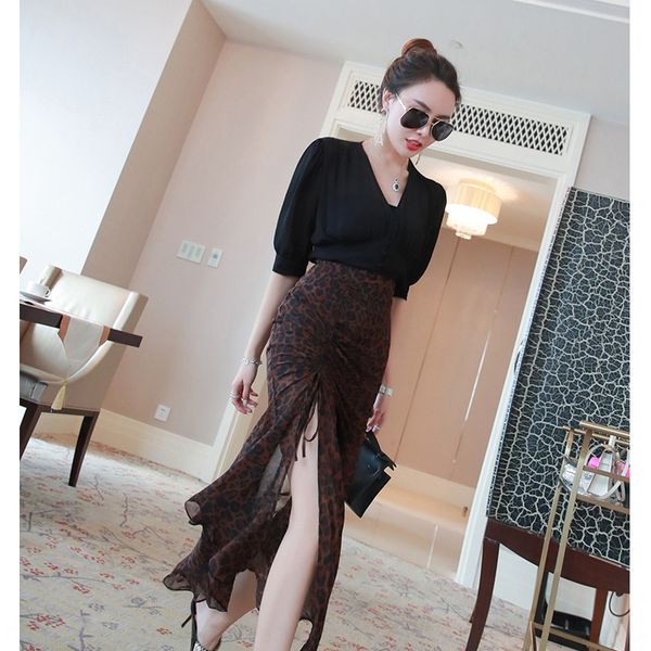 fashion suit coat women's 2-piece set summer 2020 celebrity mature leopard print hip skirt with dha6c, Gray
fashion suit coat women's 2-piece set summer 2020 celebrity mature leopard print hip skirt with dha6c, Gray